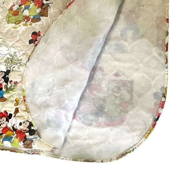 RARE! VTG 1970s Wards Disney Mickey Mouse Twin Size 108 Bedspread VGUC! 80 x 103 - Picture 6 of 8